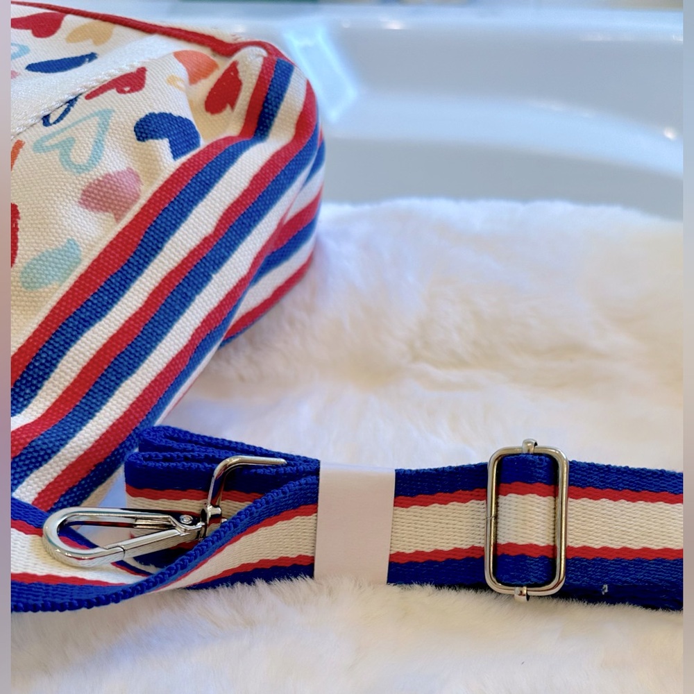 Brighton! Mini Tote Bag/Red White & You/Crossbody & Top Handle - Picture 9 of 16